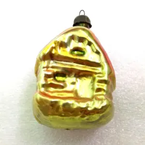 Vintage USSR Glass Christmas Ornaments House