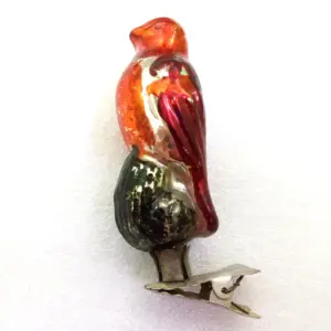 Vintage USSR Glass Christmas Ornaments Bird
