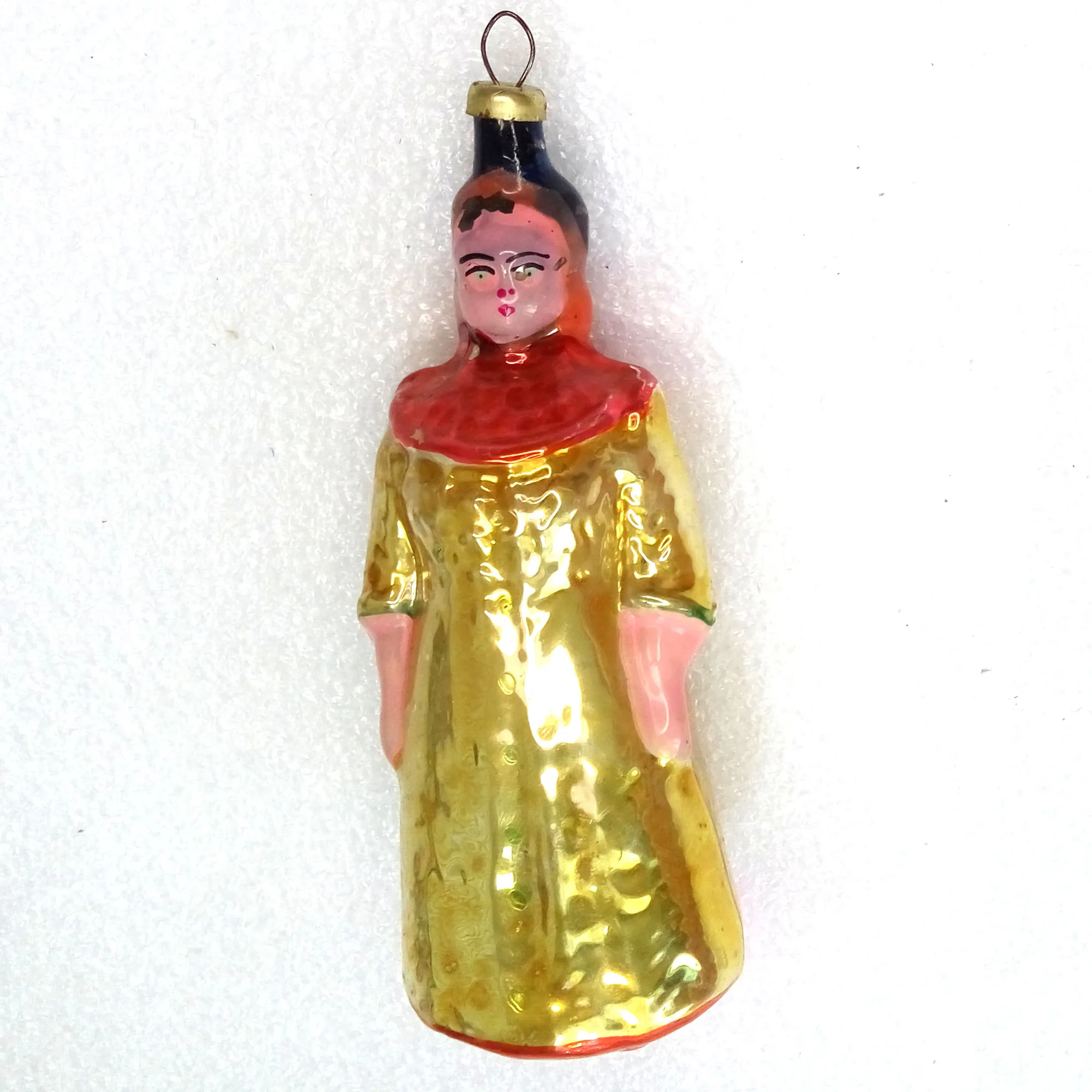 Vintage USSR Mercury Glass Christmas Ornament Queen