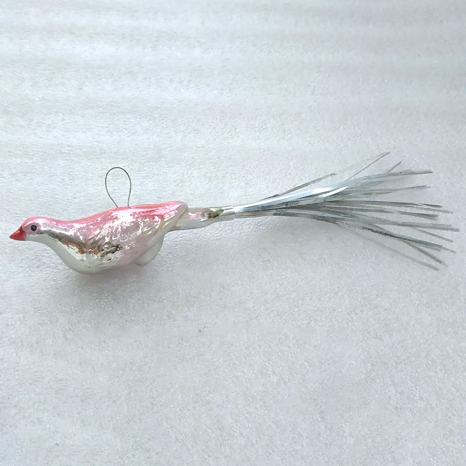 Vintage Glass Christmas Ornaments Bird Tree Antique USSR Decor