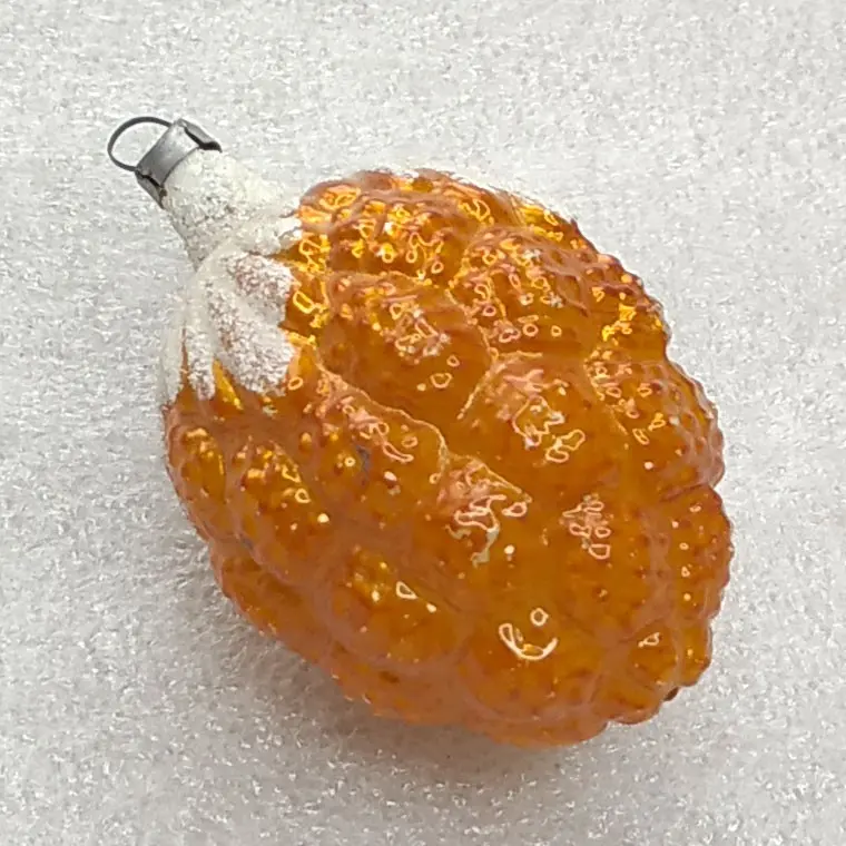 Vintage GDR Glass Christmas Berry Ornament Tree Retro German Decor