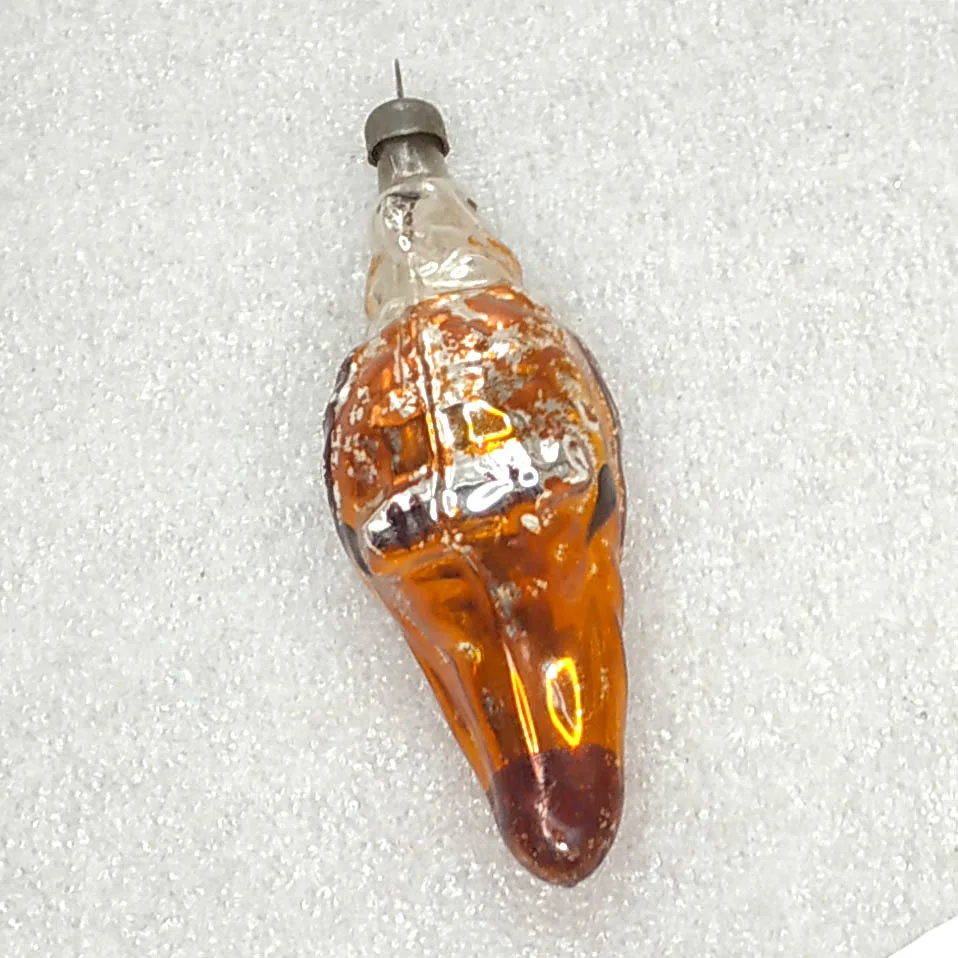 Vintage Mercury Glass Christmas Ornament USSR Retro Parrot