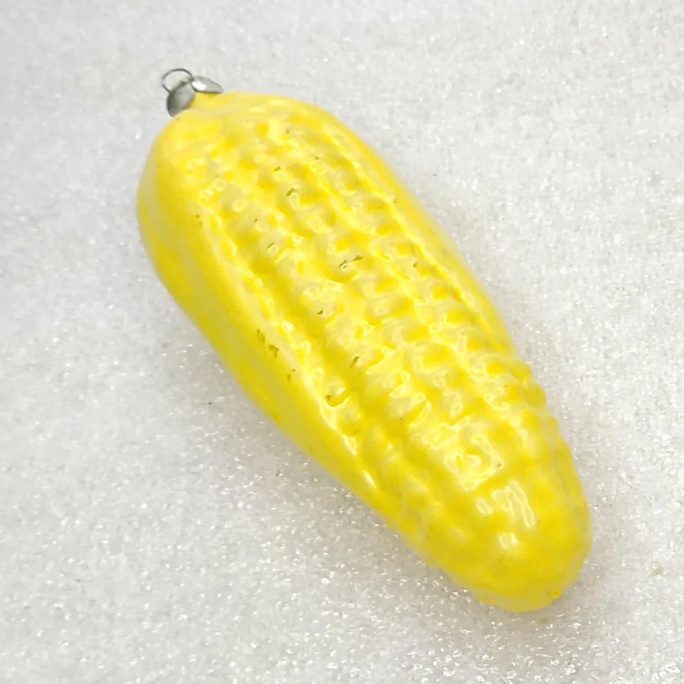 Vintage Glass Christmas Ornament USSR Corn Cucumber Vegetable