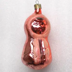 Antique Vintage USSR Glass Christmas Ornament Alaska Girl