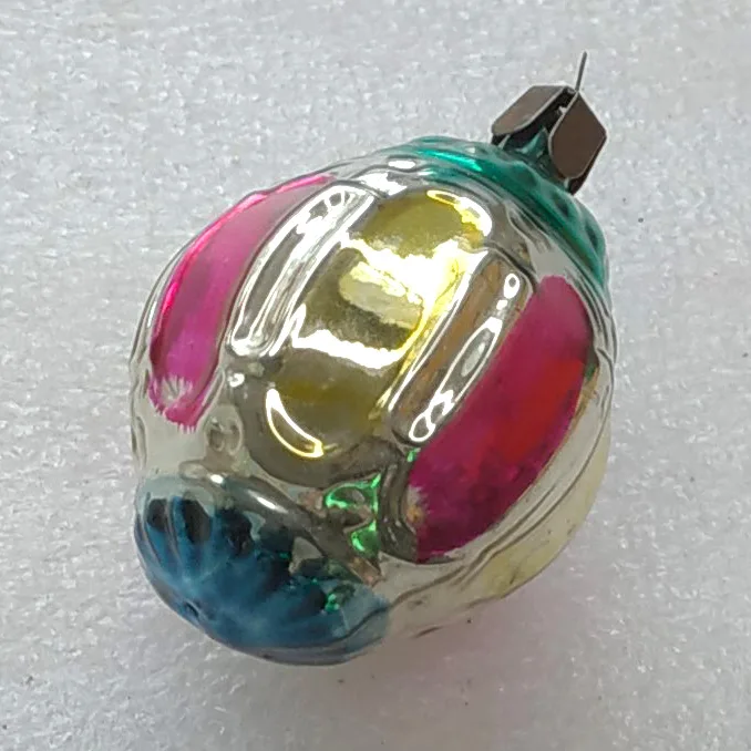 Vintage Christmas Mercury Glass Ornament Tree USSR Antique Old