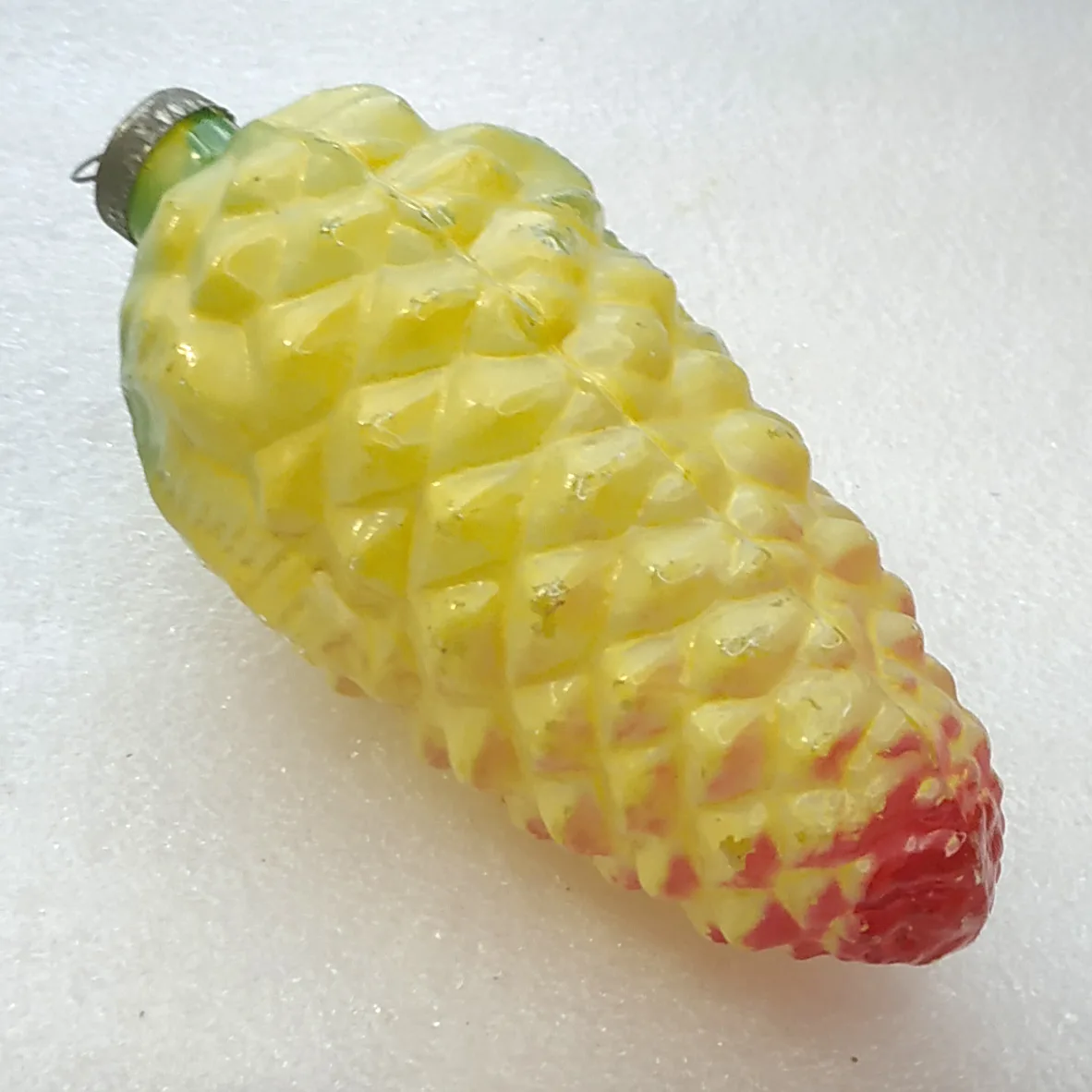 Vintage Christmas Glass Ornaments Tree USSR Antique Decor Huge Pine Cone