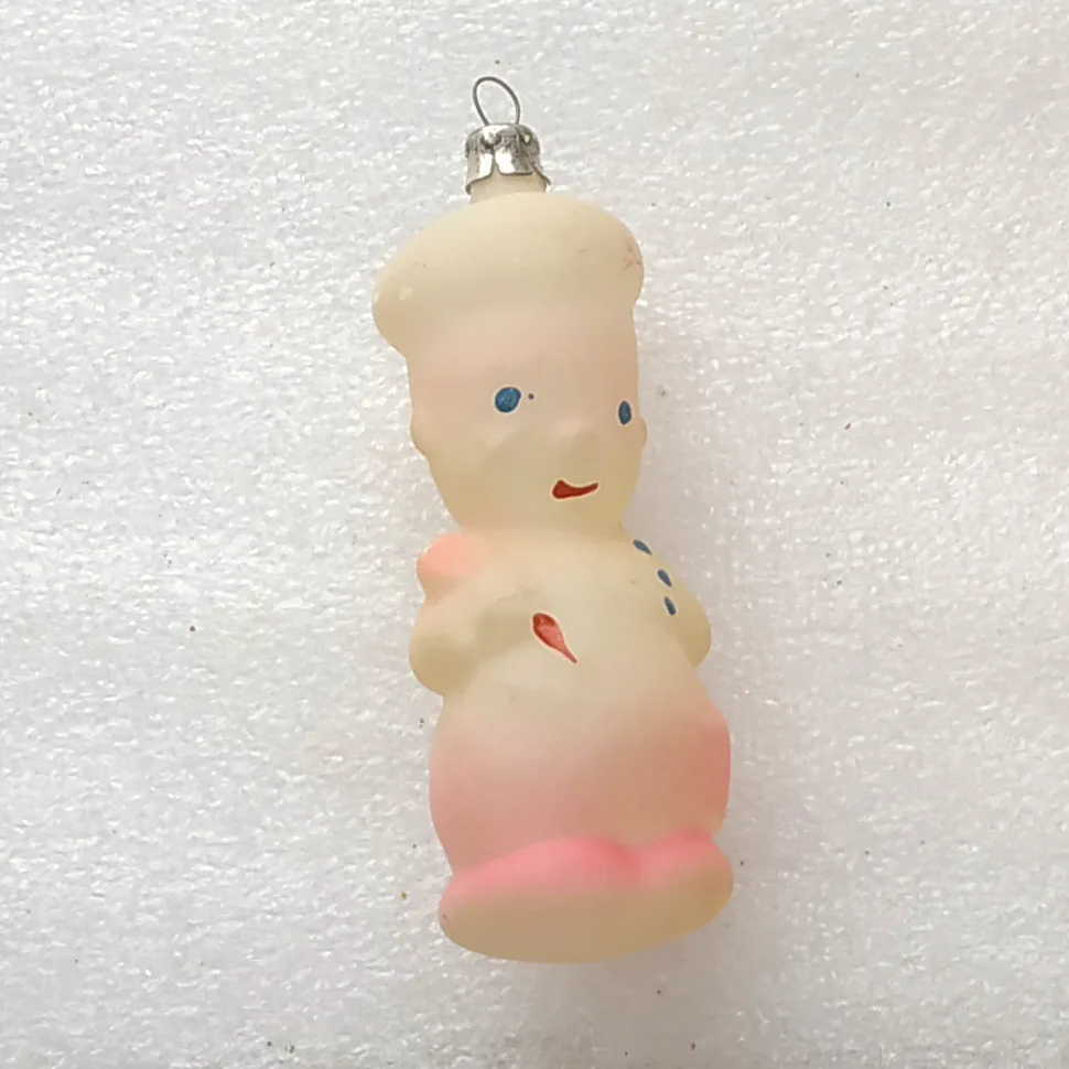 Vintage Christmas Glass Ornament Tree USSR Antique Сhef