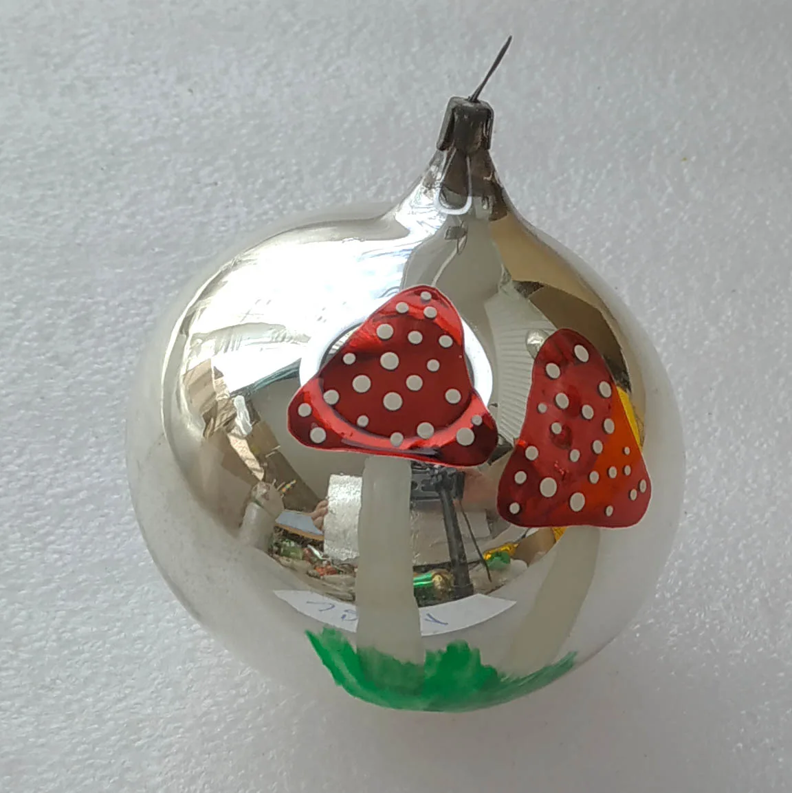 Vintage Christmas Mercury Glass Ornament Tree USSR Antique Ball