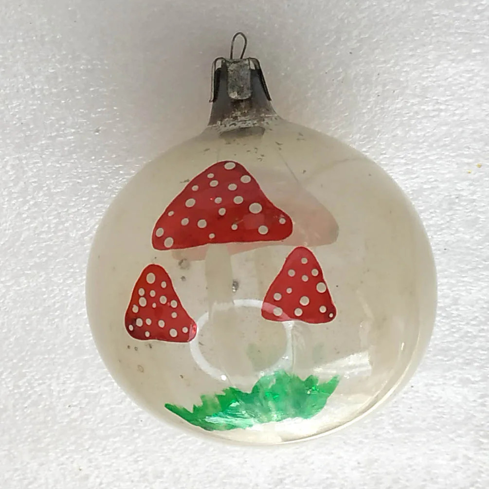 Vintage Christmas Mercury Glass Ornament Tree USSR Antique Ball