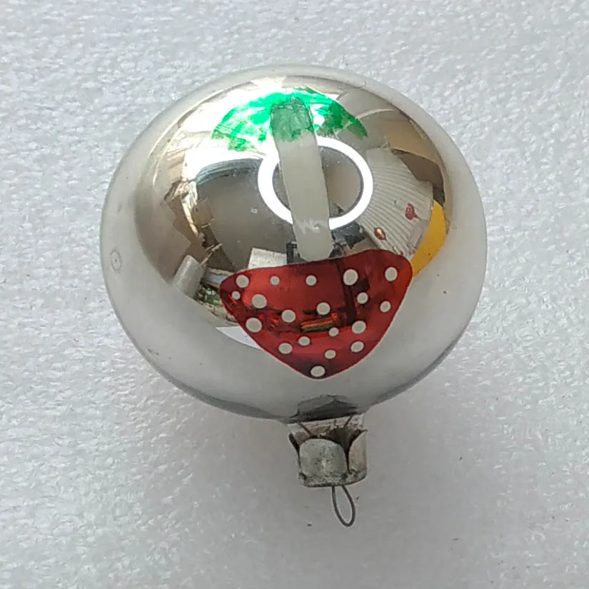 Vintage Christmas Mercury Glass Ornament Tree USSR Antique Ball