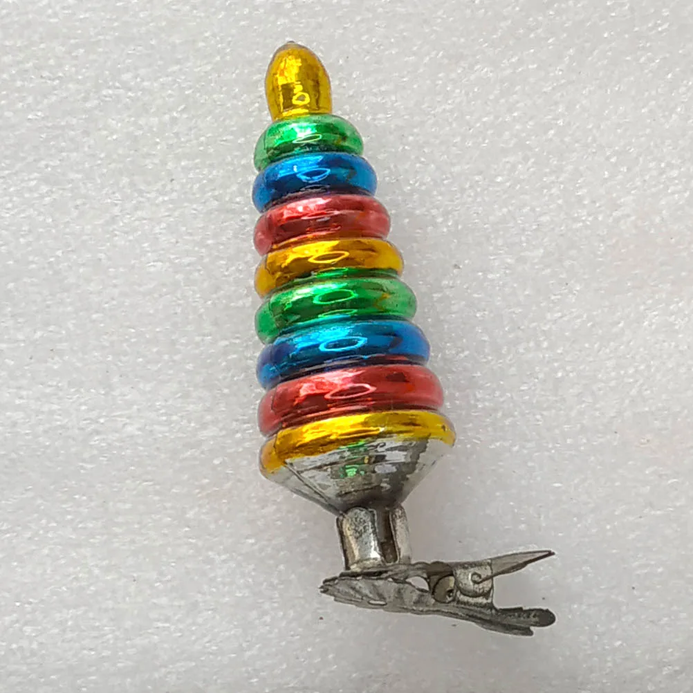 Vintage Christmas Mercury Glass Ornament USSR Antique