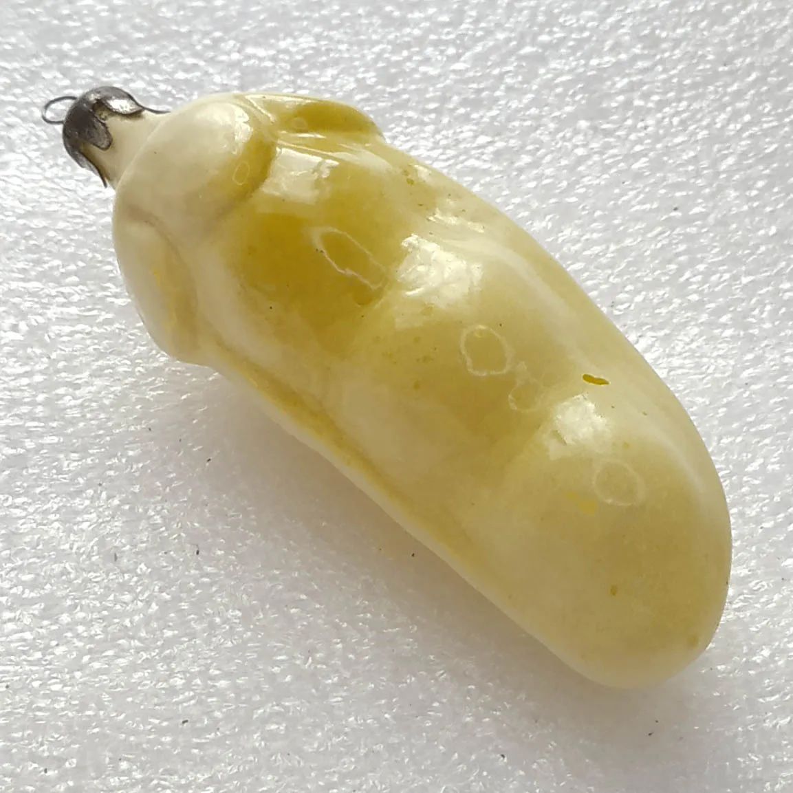 Vintage Glass Christmas Ornament USSR Toy Bean