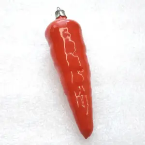 Vintage Glass Christmas Tree USSR Ornament Restoration Decor Old Carrot
