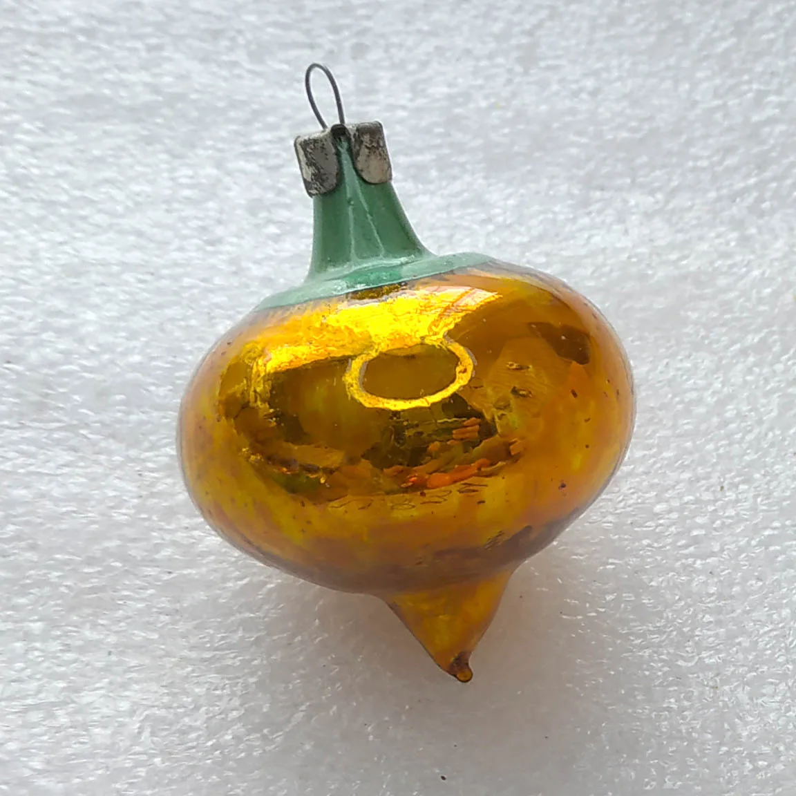 Vintage Mercury Glass Christmas USSR Ornament Antique Radish