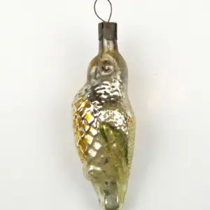 Antique Vintage Russian Glass Christmas Ornament Parrot