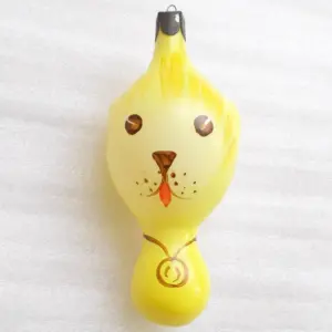 Antique Vintage USSR Glass Christmas Ornament Big Puppy