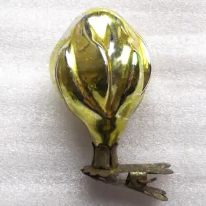 Vintage USSR Glass Christmas Ornament Old Flower