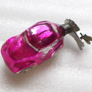 Vintage USSR Glass Christmas Tree Ornament Auto on Clip