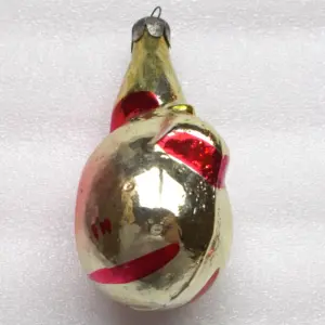 Vintage Glass Ukrainian Christmas Ornament Rooster