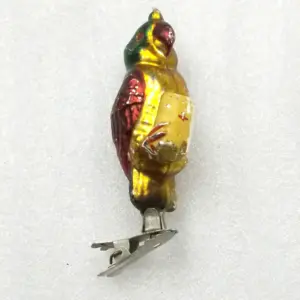 Antique Vintage USSR Glass Christmas Ornament Old Parrot