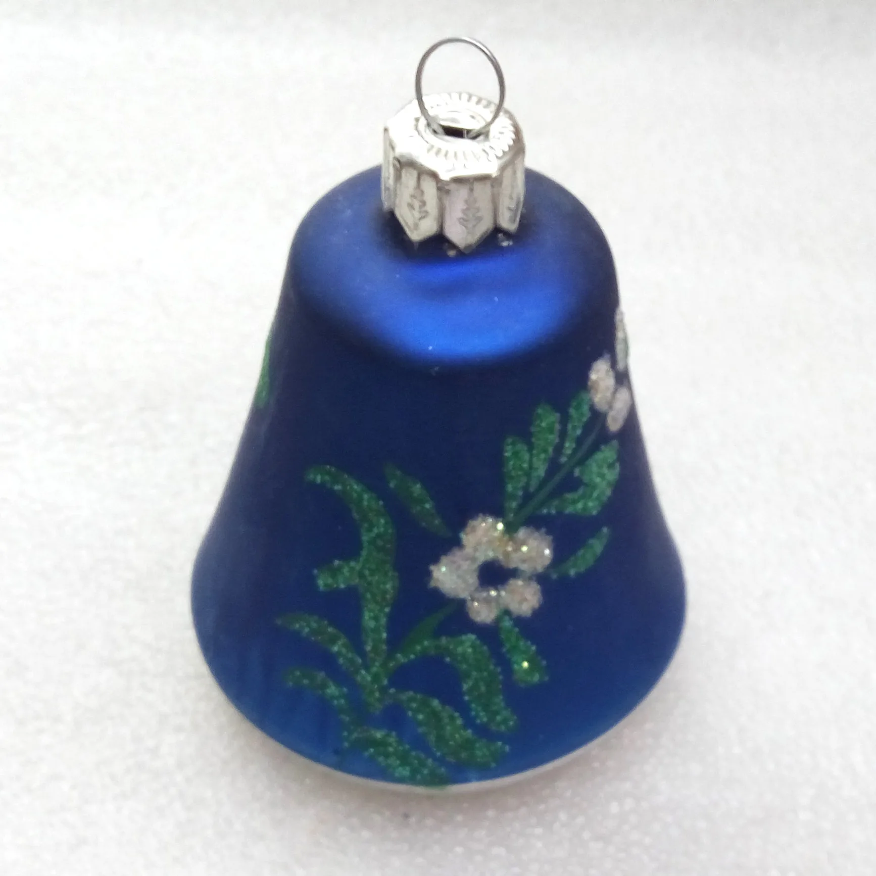Ukrainian Modern Glass Christmas Ornament Flower Bell