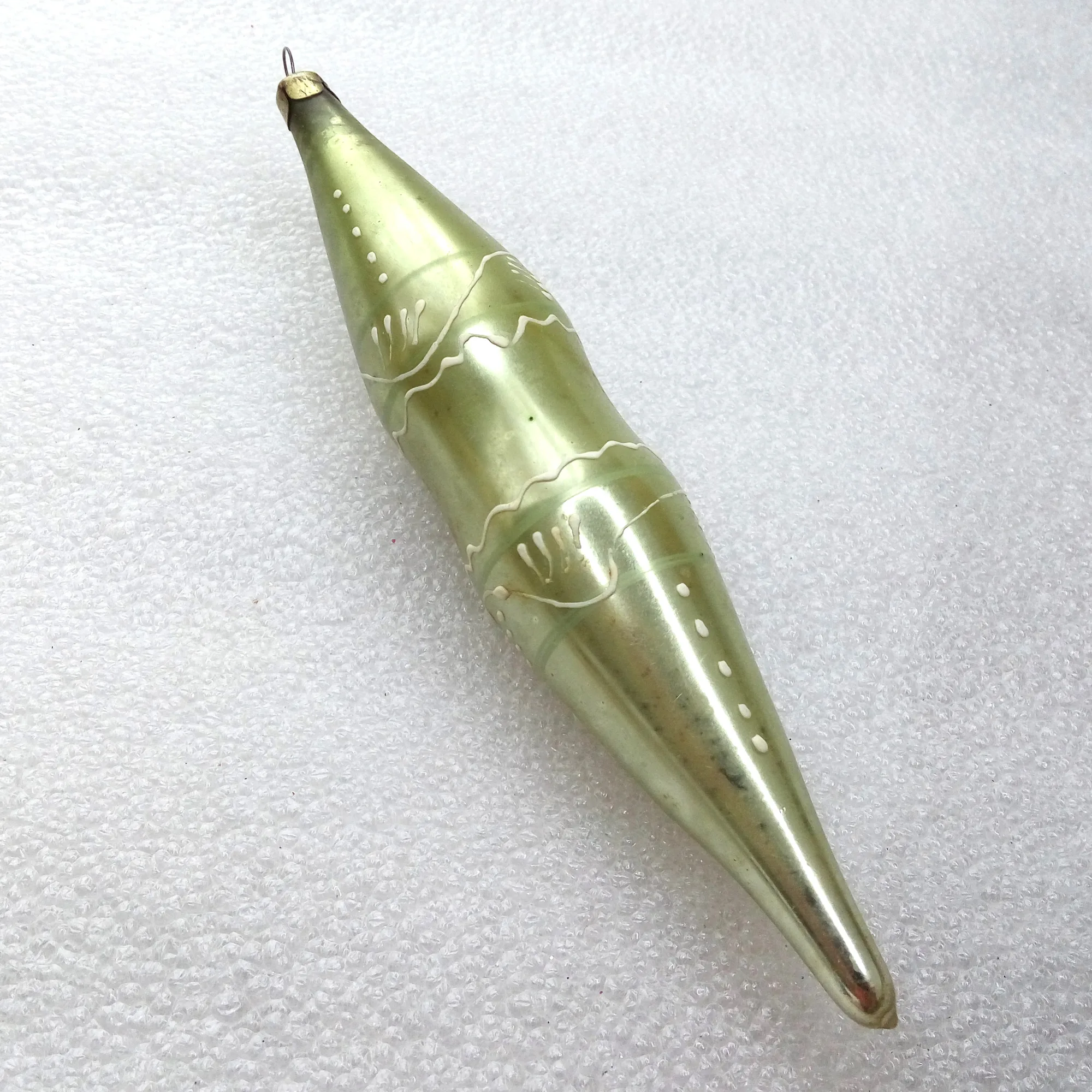 Antique Vintage Glass Christmas Ornament Icicle