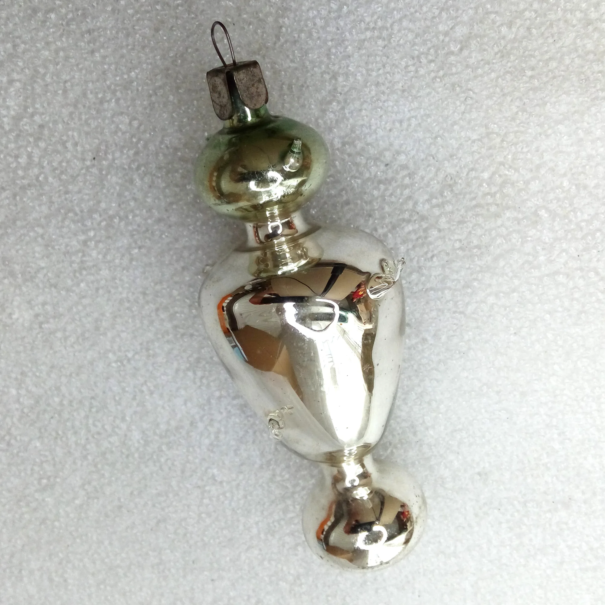 Antique Vintage Glass Christmas Ornaments Samovar
